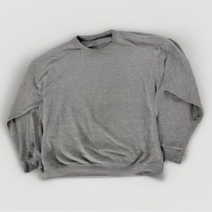 Vintage Fruit of the Loom Grey Crewneck Sweatshirt Oversized 2XL Y2K Cozy